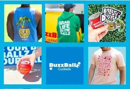 BuzzBallz products on retail display, representing seven-figure growth supported by ABGI.